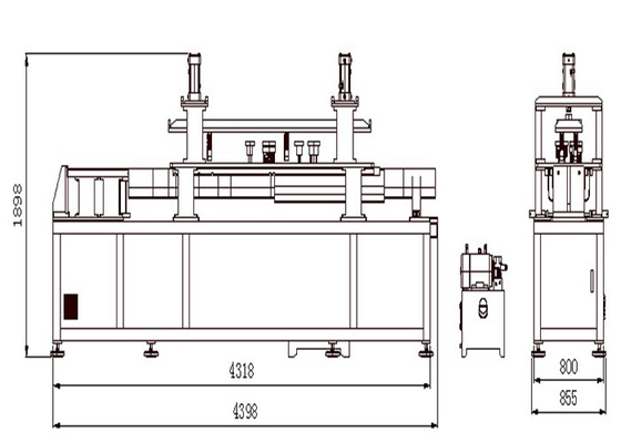 50HZ équipement de poinçon hydraulique de butoir automatique de la poinçonneuse 380V