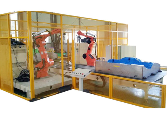 Soudeuse robotique latérale servo de tache de la machine 220V de soudure laser de robot d'équilibre