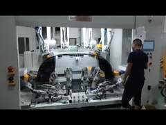 Machine intégrée de perçage et de soudage pour pare-chocs arrière