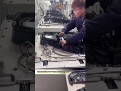 Ligne d'assemblage de panneaux de porte d'automobile;Conduite à vis;Soudage par rivage à chaud;Clips d'insertion;Inspection