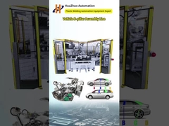 Ligne d'assemblage pour le traitement des piliers B de l'automobile, y compris le soudage des plastiques, l'insertion des pinces, etc.